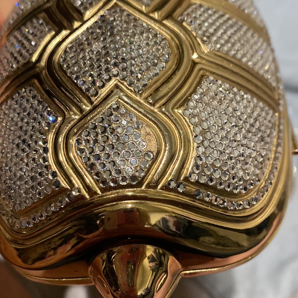 Judith Leiber turtle evening purse / clutch with comb. - Picture 8 of 9